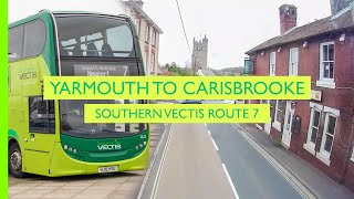 Yarmouth to Carisbrooke | Southern Vectis Route 7 | Realtime