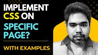 How to apply CSS on specific page in WordPress | CSS for single page in wordpress #wordpress