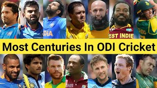 Most Centuries In ODI Cricket 🏏 Top 25 Batsman 🔥 #shorts #sachintendulkar #viratkohli #rohitsharma