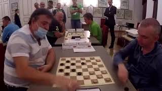 Mikhalchenka - Shvartsman. European Draughts-64 Championship 2021 (rapid)