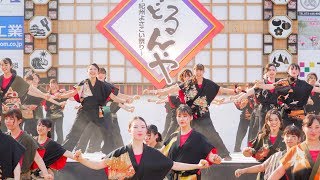 [4K] 京炎 そでふれ！普及チーム　おどるんや 紀州よさこい祭り 2019 砂の丸競演場 (中央)