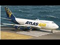 INSANE PILOT?! Fully Loaded Boeing 747 Cargo Takes Off from TINY Runway!