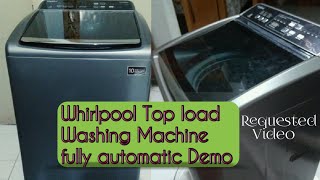 Whirlpool Top load Washing Step by Step Demo || How to Wash Clothes in Automatic Washing Machine