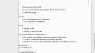 Add Assignment - Sakai Tutorial