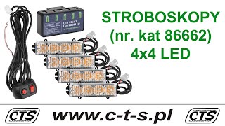 Lampki ostrzegawcze stroboskopowe led mocne 86662 #stroboskop #stroboskopy #cts