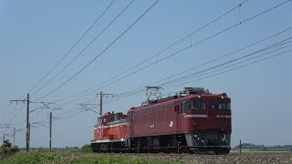 HD【ED75-759 + DE10-1649の配9550列車】東北本線(鹿島台～品井沼)2018.6.3