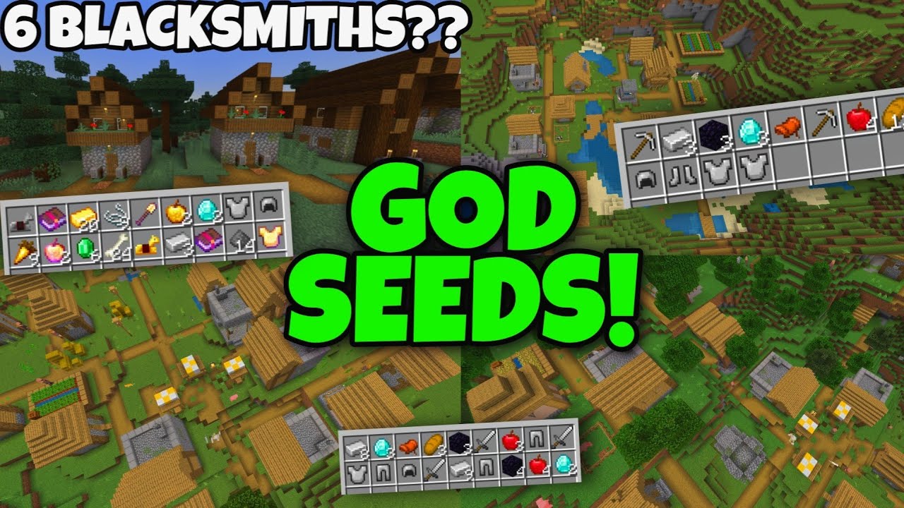 💥[SEEDS] Best Seeds For Minecraft 1.19 Bedrock Edition *6 BLACKSMITHS ...