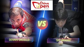 DENNIS ORCOLLO VS SHI WENHAI | 2024 CHINA OPEN #billiards #nineball #9ballpool #highlights