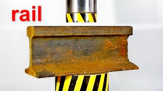 500 TON HYDRAULIC PRESS VS VERY STRONG OBJECTS