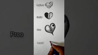 how to draw a Broken heart 💔😱🔥 #art #drawing #youtubeshorts #shorts #viral #@ArtwithBir_9