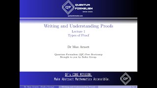 Writing and Understanding Proofs: Lecture 1