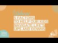 5 factors to help our kids navigate life’s ups and downs | RESILIENT KIDS & YOUTH WEBINAR