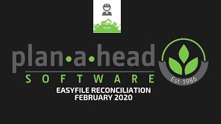 PLAN-A-HEAD EASYFILE RECONCILIATION TUTORIAL