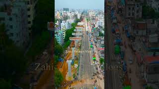 বিমানবন্দর থেকে উত্তরা রেলপথ ধরে সাভার ইপিজেড পর্যন্ত এগিয়ে চলছে #ঢাকা আশুলিয়া এলিভেটেড এক্সপ্রেসও