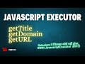 Master JavascriptExecutor in Selenium | GetDomain, GetTitle, GetURL using JavascriptExecutor