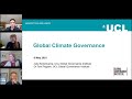 GLOBE Webinar: Julia Kreienkamp and Tom Pegram - Global Climate Governance