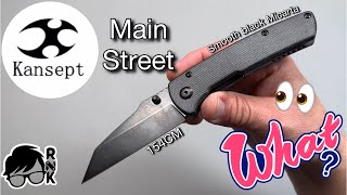 Unboxing something interesting from Kansept… the Main Street knife in 154CM \u0026 black Micarta