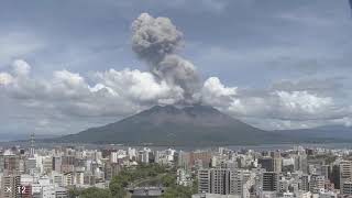 桜島 爆発 2024年08月21日 14時57分 (Sakurajima explosion August 21, 2024 14:57)