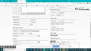 Adding an Event in EMS Calendar