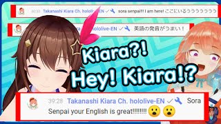 Kiara? Where is Kiara?! -Tokino sora Takanashi kiara【 Hololive ▷ Eng sub】