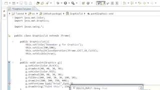 Java programming part 91 Graphics : Java drawString