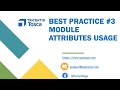 Tosca Tutorial | Lesson 99 - Use limited Module Attributes | Categorize | Best Practices |