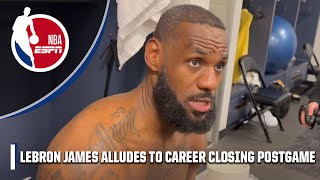 LeBron James on how much longer he'll play in the NBA: 'I don't have much time left' | NBA on ESPN