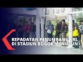 Hari Kedua PSBB Transisi, Kepadatan Penumpang KRL di Stasiun Bogor Menurun