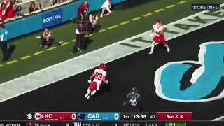 Patrick Mahomes 35 Yard Touchdown Pass to Noah Gray | Chiefs vs Panthers