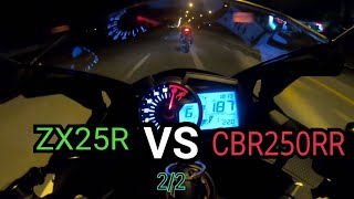 ZX25R VS CBR250RR โครตเดือด