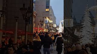 Budapest fashion street, winter