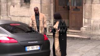 Kim Kardashian and Kanye West leaving ateliers in Paris