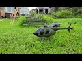 See what happened while filming Inching Islands Warden Helicopter chased by Monster Dog RC Diorama