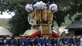 令和4年10月8日　宿入太鼓台・履脱八幡神社にて