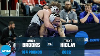 Aaron Brooks vs. Trent Hidlay: 2022 NCAA wrestling championship semifinal (184 lb.)
