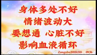 卢台长开示：身体多处不好，情绪波动大，要想通；心脏不好，影响血液循环Zongshu20181218   09:36