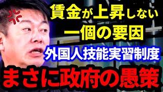 外国人技能実習制度にホリエモンが物申す！｜賃金上昇やイノベーション（ロボット化・AI化）、DXの阻害…弊害が多すぎる…【切り抜き 堀江貴文 後藤達也 柿埜真吾 岸博幸 三浦瑠麗】