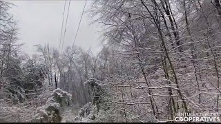 Kenergy officials assisting with ice storm repairs in eastern Kentucky