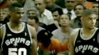 Duncan + Robinson Defense vs Knicks (7 blocks) - 1999 Finals Game 4