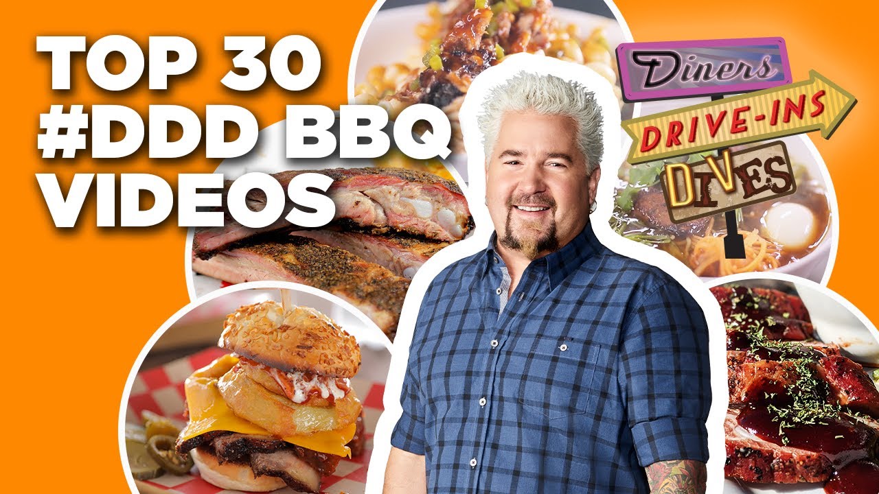 Top 30 Ddd Bbq Videos With Guy Fieri Diners Drive Ins And Dives