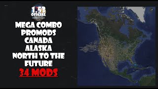 ATS 1.53 | MEGA COMBO DE MAPAS PROMODS CANADA ALASKA NORTH TO THE FUTURE COM 34 MODS DE MAPAS | 2K