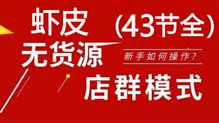 43 虾皮shopee精细化无货源店群：日常运营思路