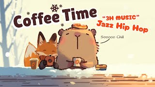 “Hot coffee in the snow❄️” Capybara Coffee Time ☕️ Lo-fi Jazz HipHop Beats To Chill/Study to