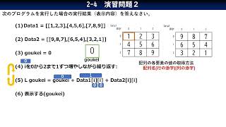 2-4_演習問題２／共通テスト情報Ⅰプログラミング対策／技術評論社