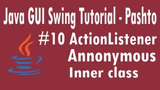 #10 Java Swing Tutorial in Pashto | Action Listener using Window Builder