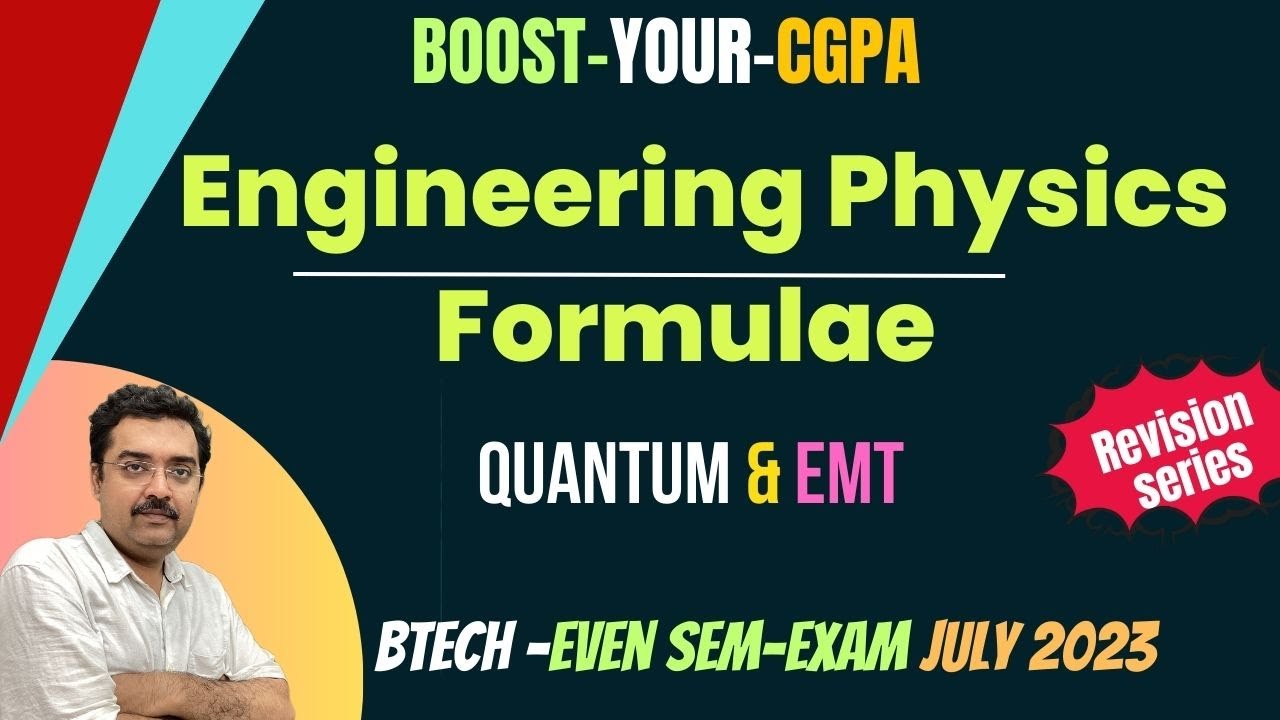 01 Engineering Physics All Formulae AKTU-UP B.Tech 2nd 1st Year 2023 # ...