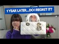 DIOR SMALL LADY D JOY BAG 🤍✨ 1 YEAR REVIEW - IS IT WORTH IT?