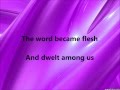 Colin Buchanan - The Word Became Flesh - W Lyrics