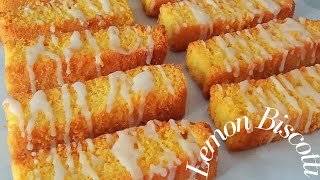 Coffee time treats! This lemon biscotti is Crispy \u0026 crunchy...