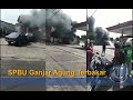 Kebakaran SPBU Ganjar Agung Metro Lampung | Motor dan Mobil Terbakar